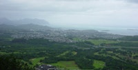 View of Oahu's East Side From the Pali Lookout