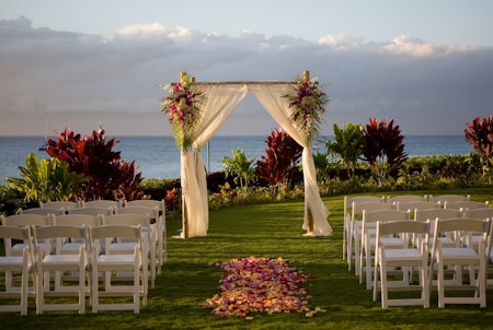 Royal Lahaina Resort Outdoor Wedding Area