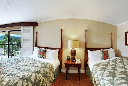Double bed room at the Kauai Beach Resort