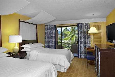 Double bed room at Sheraton Kauai Resort