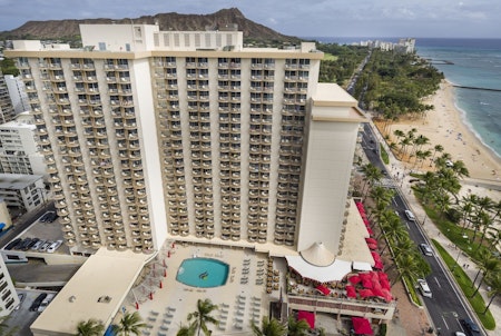 Aston Waikiki Beach Hotel Aerial View