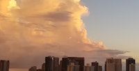 Clouds over Downtown Honolulu