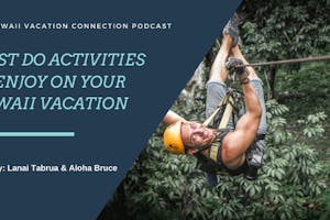 Hawaii Activities man ziplining in Hawaii