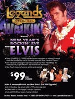 An advertisement for Legends in Concert waikiki