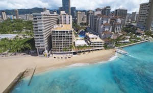 outrigger reef waikiki beach resort aerial 1