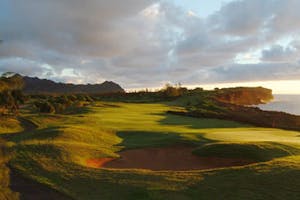 poipu-golf-course Poipu golf course at sunset
