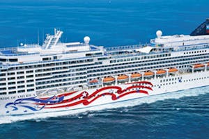 Pride Of America Cruise Ship Pride of America cruise ship with American flag painted on the side