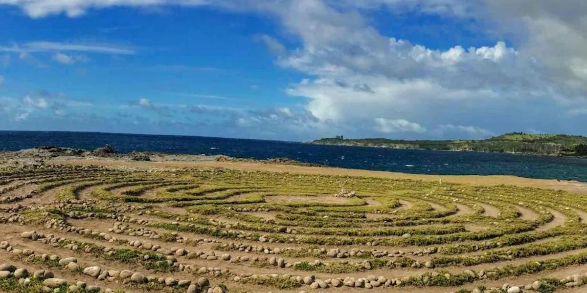 Hawaiian-Labyrinth-at-Dragons-Teeth-on-Maui Hawaiian-Labyrinth-at-Dragons-Teeth-on-Maui